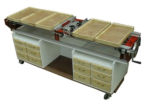 Cart with trays