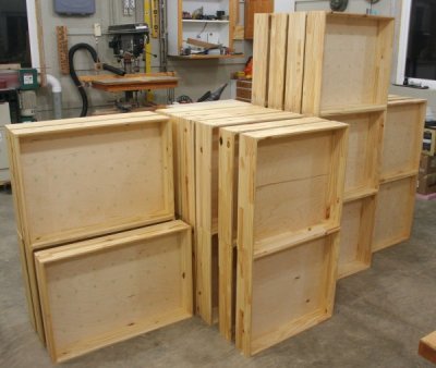 The current shop project is to build a boat load of drawers for the 